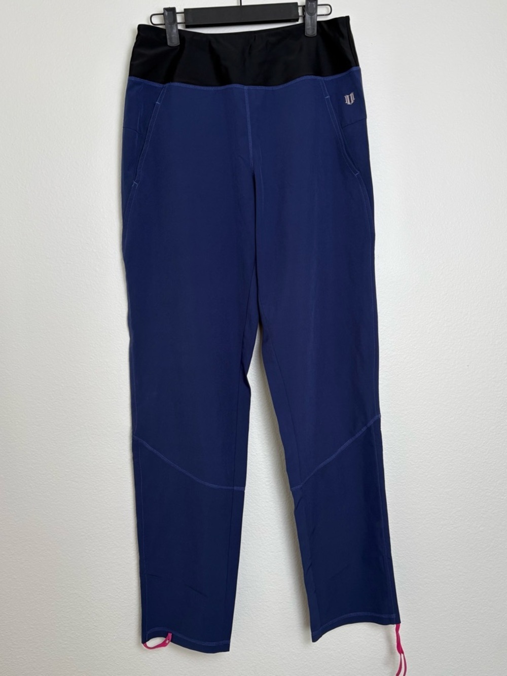 EleVen by Venus Williams Navy Joggers with Black Waistband Size Small